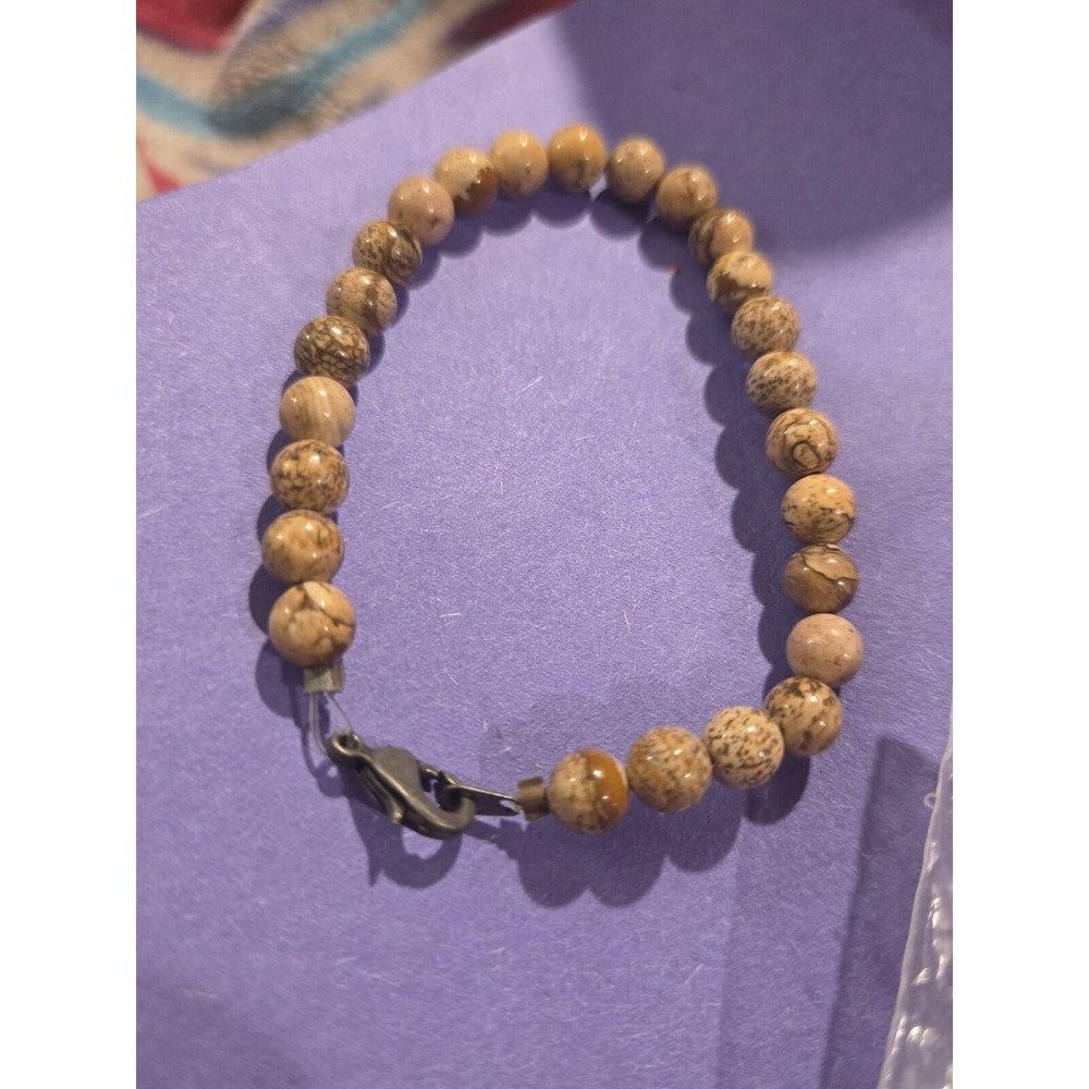 Sterling Picture Jasper Bracelet